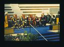 view image of Jennie Lee and Lord Gardiner at a Graduation Ceremony