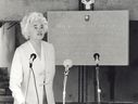 view image of Jennie Lee Library foundation stone event