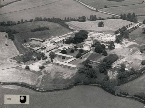 Aerial view of the Walton Hall campus