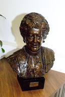 view image of Bronze bust of Betty Boothroyd