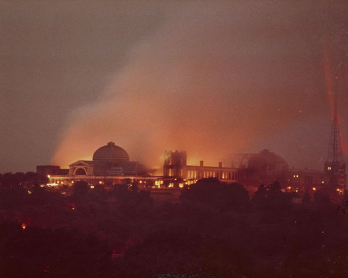 The Alexandra Palace fire on the 10th July 1980.