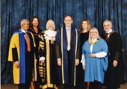 video preview image for OU staff and honorary graduates Rita Greer and Khvaja Kabiroddin Shaikh