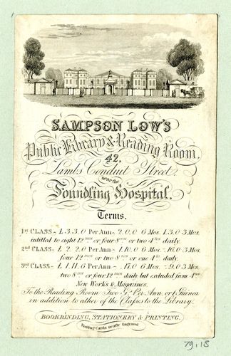 Sampson Low trade card