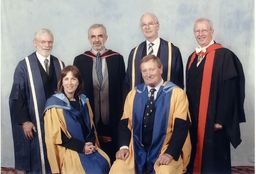 view image of OU staff and honorary graduates Kirsty Wark and Roger Wheater