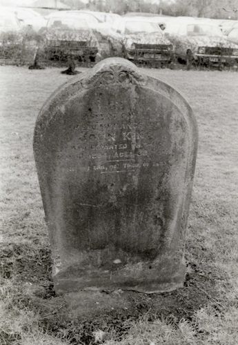 Grave of John King, 1986