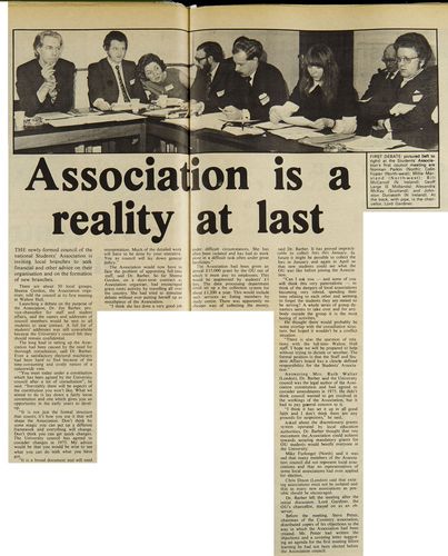 Article and photograph from The Open University student newspaper 