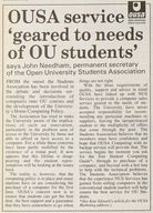 video preview image for OUSA service geared to needs of OU Students
