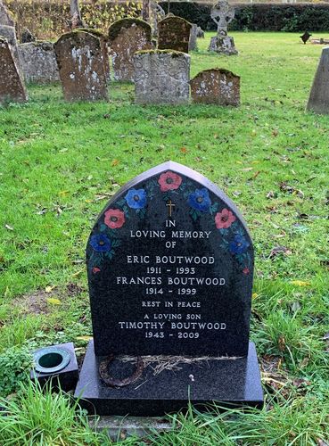 Grave of Eric, Frances and Timothy Boutwood