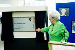 view image of Betty Boothroyd Library Naming Ceremony