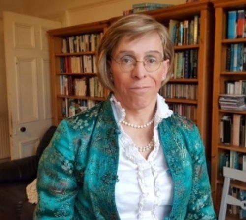 Portrait photograph of Professor Sophie Grace Chappell, Professor of Philosophy at The Open University.