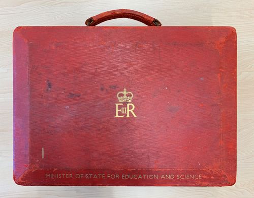 Jennie Lee's Ministerial red box which she used as Minister for the Arts from 1964 to 1970. 