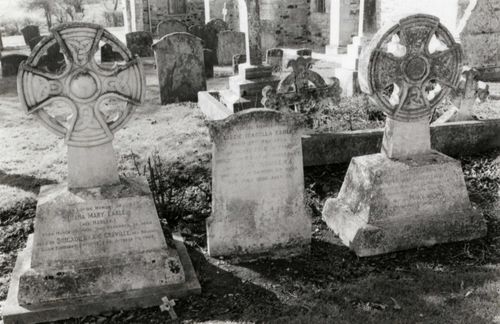 Graves of the Harley and Earle families, 1986