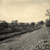 view image of Walton Hall campus under construction