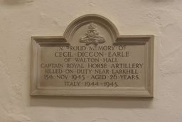 video preview image for Memorial to Cecil Diccon Earle in St Michael's Church