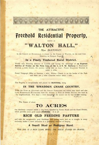 Walton Hall sale document - page 3