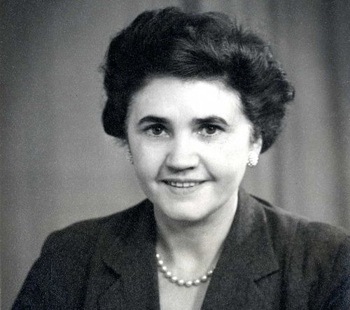 Publicity photo of Jennie Lee, mid 1940s, possibly taken during the Bristol campaign in 1943.