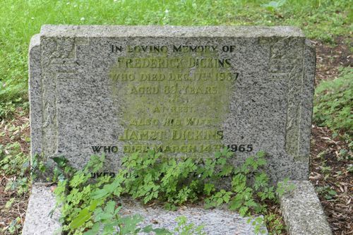 Grave of Frederick and Janet Dickins