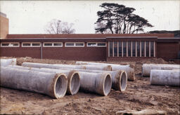 view image of Walton Hall campus building work