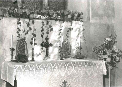 Harvest Festival in St Michael's Church c.1970