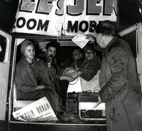 Jennie Lee campaigning in Cannock