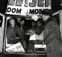 view image of Jennie Lee campaigning in Cannock