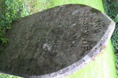 Grave of Mary Ann Hauley