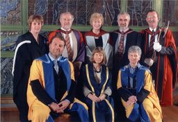 view image of OU staff and honorary graduates Beverley Naidoo and Bryn Terfel