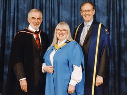 view image of OU staff and honorary graduate Rita Greer 