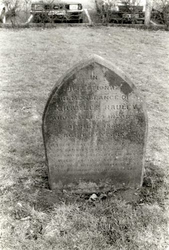 Grave of Charles Hauley, 1986 