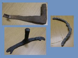 view image of Metal objects found in St Michael's Church 
