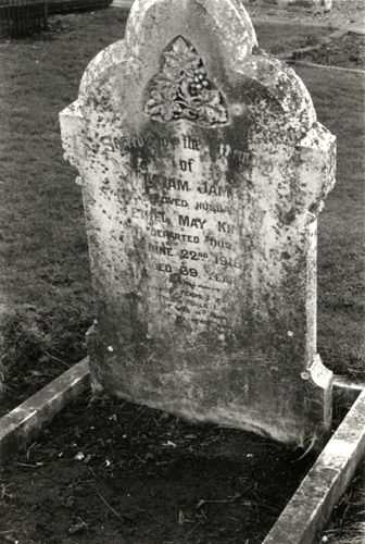 Grave of William James King, 1986
