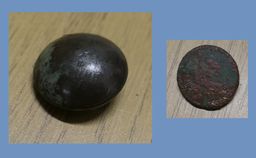 view image of Bronze Buttons found in St Michael's Church 
