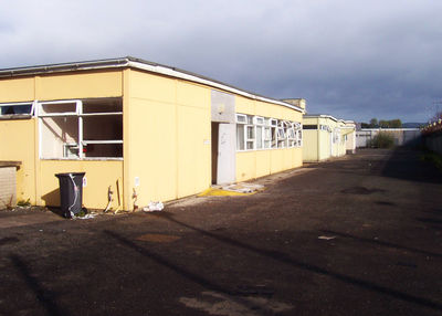 Photograph taken by Rab Kerr who studied with the OU in the H Blocks. The photograph is of the prison education headquarters in the H Blocks of the Maze and Long Kesh prison site in 2005. It was part of the prison administration area where prison education staff were based and where Open University tutors reported to before they went to meet their students in the individual H Blocks.