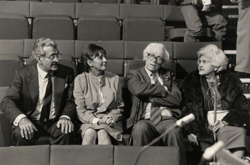Anastasios Christodoulou, Jennie Lee and Michael Foot
